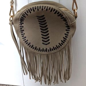 Summer & Rose faux leather fringe crossbody purse